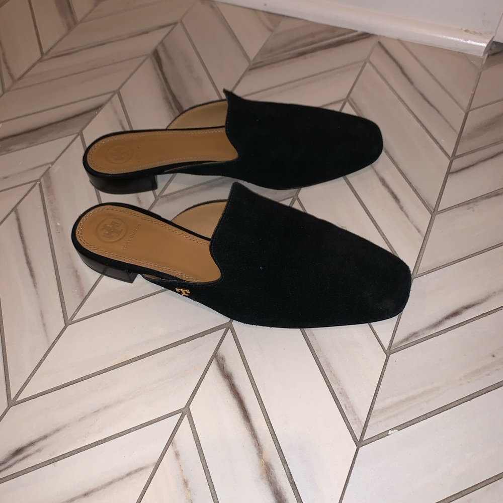 Tory Burch Carlotta Suede Mule Slides